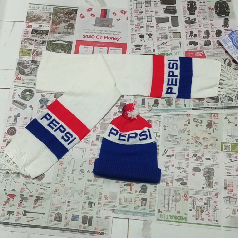 Mens Womens Pepsi Toique and Scarf